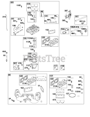 Briggs & Stratton 44T977-0033-B1 - Briggs & Stratton Vertical Engine Carburetor and Fuel Supply Group