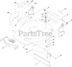 Toro 20330 C - Toro 22" Recycler Walk-Behind Mower (SN: 310000001 - 310999999) (2010) Housing and Rear Door Assembly