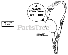 Snapper 245 SSTBC (86248) - Snapper String Trimmer Shoulder Strap &amp; Tool Kit