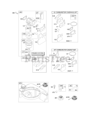 Briggs & Stratton 126602-0502-E1 - Briggs & Stratton Vertical Engine Carburetor, Fuel Supply