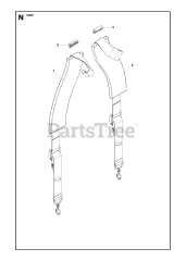 Husqvarna 130 BT - Husqvarna Backpack Blower (Original) HARNESS