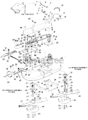 MTD 19931-7 - MTD Mower Deck Assembly Only (1987)