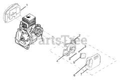 Ryobi RY 70107 - Ryobi String Trimmer Air Box/Muffler Assembly