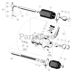 Husqvarna HUV 4210 EXP - Husqvarna 4x2 Utility Vehicle, Electric (2006-11) Steering Gear Assembly