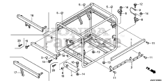 Honda EB5000X K3 AT (EBPC) - Honda Generator, Made in China (SN: EBPC-1000001 - EBPC-1499999) FRAME
