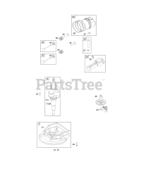 Briggs & Stratton 10B902-2005-E1 - Briggs & Stratton Vertical Engine Camshaft, Crankcase Cover/Sump, Crankshaft, Piston/Rings/Connecting Rod