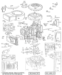 Briggs & Stratton 281702-0136-01 - Briggs & Stratton Vertical Engine Cyl,Sump,Piston,Oil Fill