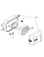 MTD 1P65N0A - MTD Engine 1P65N0A Air Cleaner