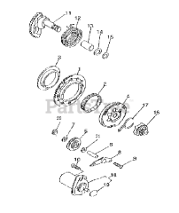 Murray S-1544 - Murray 90cc ATV (2002) Kick Starter Assembly