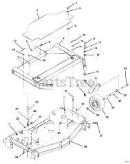 Ariens 888308 - Ariens 48" Side-Discharge Deck (SN: 000101 & Above)
