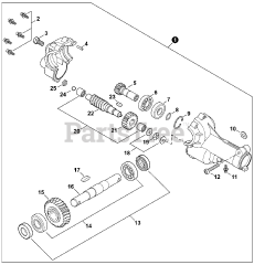 Shindaiwa 66008 (99922205144) - Shindaiwa Tiller-Cultivator Attachment (SN: U03400001001 - U03400999999)