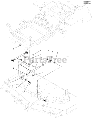 Ferris IS 2100Z (5901333) - Ferris IS2100Z Series 61" Zero-Turn Mower, 28hp Briggs & Stratton Deck Lift Group - Puller Bar