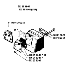 Husqvarna 40 - Husqvarna Chainsaw (1991-06) Muffler