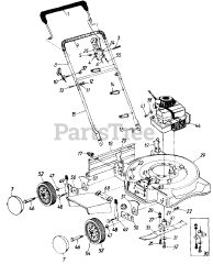 White Outdoor 112-072R190 - White Outdoor 20" Walk-Behind Mower (1992) Rotary Mower