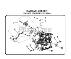 PowerStroke PS 903500 D (090079254) - PowerStroke 3500 Watt Generator General Assembly (CRANKCASE ASSEMBLY)
