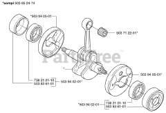 Husqvarna 326 LX - Husqvarna String Trimmer (2002-08) Crankshaft