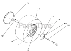 Toro 72062 (264-6) - Toro Yard Tractor (SN: 049000001 - 049999999) (1994) Rear Wheel