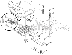 Poulan Pro PB 20H46 LT (960420042-01) - Poulan Pro Lawn Tractor (2008-03)