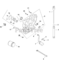 Kohler CH11-16118 - Kohler Command PRO Single Engine, Basic Version, 11hp, 8.2kW Oil Pan/Lubrication 3-27-124