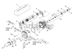 Scag SMT-52A - Scag Turf Tiger 52" Mower Deck (SN: 8560001 - 8569999) Hydraulic Pump Assembly BDP-16A