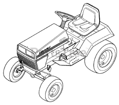 Gravely 987068 - Gravely Lawn Tractor, 18hp Kohler, With Hydraulic Lift (SN: 000101 & Above)