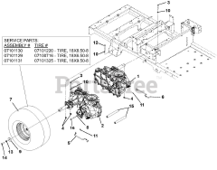 Ariens 915211 - Ariens Zoom 34" Zero-Turn Mower, 19hp Kohler Twin (SN: 000101 & Above) Transaxle, Dump Valves And Rear Wheels