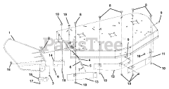 Ariens 915043 (1540) - Ariens Zoom 40" Zero-Turn Mower, 15hp Briggs & Stratton (SN: 005000 & Above) Baffles And Chute