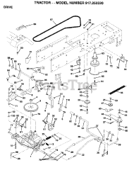 Craftsman 917.252520 - Craftsman Lawn Tractor (1999 & Before)