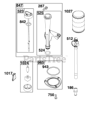 Briggs & Stratton 44U577-0002-H1 - Briggs & Stratton Vertical Engine Lubrication Group