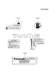 Kawasaki FB460V-HS04 - Kawasaki Engine LABEL