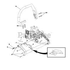 Homelite D 3300 C (UT-10784) - Homelite Chainsaw Handles