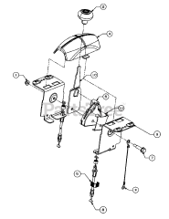 Columbia CA 324 (31AH54K6897) - Columbia 24" Snow Thrower (2015) Control Assembly 2 Way 984-04325A