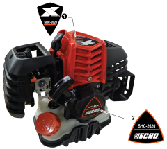 Echo SHC-2620 - Echo Shaft Hedge Trimmer (SN: U98815001001 - U98815999999) Labels