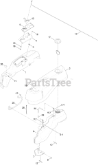 Toro 74777 (MX 6050) - Toro 60" TimeCutter Zero-Turn Mower (SN: 400000000 - 401399999) Body Styling and Fuel Tank Assembly