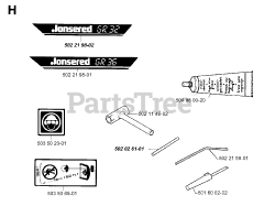 Jonsered GR 32 - Jonsered String Trimmer (1994-02) ACCESSORIES