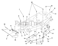 Gravely 890014 - Gravely 72" Deck for Pro-Master 310 Mower (SN: 000501 & Above)