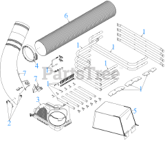 Cub Cadet 19A30044 (19A30044100) - Cub Cadet 50" & 54" Leaf Collection System General Assembly