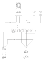 Exmark FRCK604 - Exmark Ultra Vac QDS Bagger for 60" Front Runner Mower (SN: 670000 - 719999) (2007) Electrical Diagram - Tractor Harness