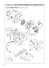 RedMax EBZ 5100 RH - RedMax Backpack Blower (SN: 70700001 & Above)