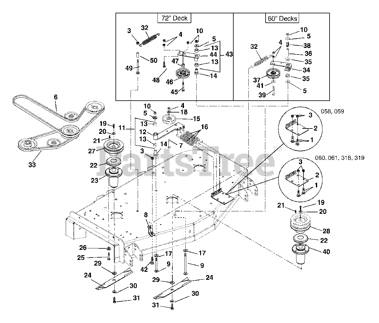 Gravely 992058 (PM 260Z) - Gravely Pro-Master 60