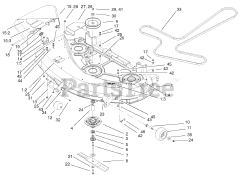 Toro 74601 (Z 17-44) - Toro 44" TimeCutter Zero-Turn Mower (SN: 220000001 - 220000912) (2002)