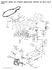 Husqvarna CTH 2542 T (960610218-02) - Husqvarna Lawn Tractor (2009-03) DRIVE