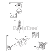 Briggs & Stratton 385446-0155-B5 - Briggs & Stratton Horizontal Engine