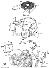 Gravely 08201321 - Gravely MX800v Yamaha Replacement Engine