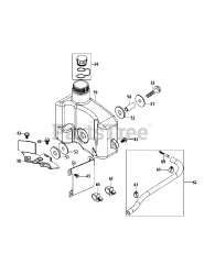 MTD 5P65MU - MTD Engine 5P65MU Fuel Tank &amp; Mounting