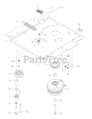 Poulan Pro PP 42 SZ (967947801-00) - Poulan Pro 42" Zero-Turn Mower (2018-09) ENGINE PLATE