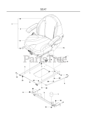 Husqvarna PZ 6029 D (966476701) - Husqvarna 60" Zero-Turn Mower (2012-02) SEAT