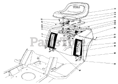 Toro 57385 - Toro Lawn Tractor, 11hp (SN: 000000001 - 000999999) (1980)