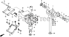 Honda BF5 AH LA (BADL) - Honda Outboard Engine, Made in Japan (SN: BADL-1000001 - BADL-1099999) SWIVEL CASE
