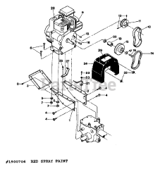 Troy-Bilt 15009 - Troy-Bilt Pony Rear-Tine Tiller (SN: 150090400101 & Above) ENGINE, PULLEYS &amp; BELTS